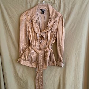 White House Black Market tan coat